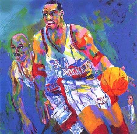 Leroy Neiman Hakeem Olajuwon